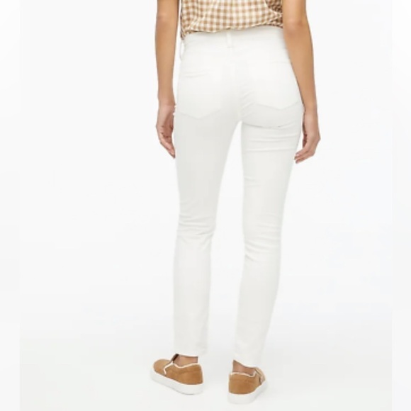 J. Crew Factory Petite High rise skinny Corduroy BA859 Ivory 27P 27 - Picture 2 of 5